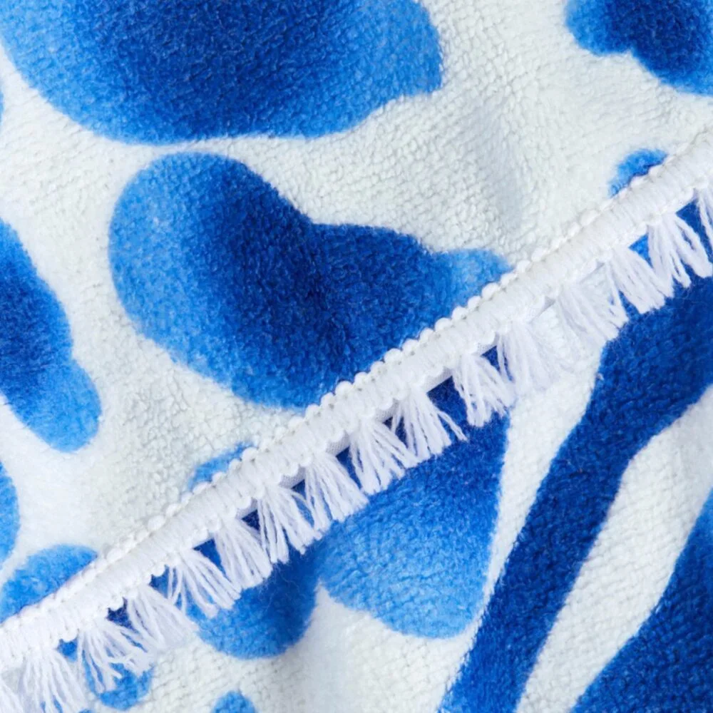 Enchante Home - Indigo Round Beach Towel